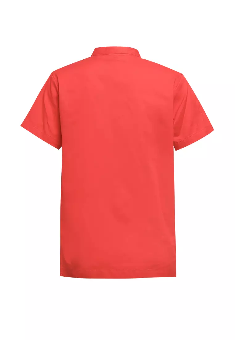 Pito Dito Boy Longwei Kemeja Pendek Ciang-i anak Merah - Size 14