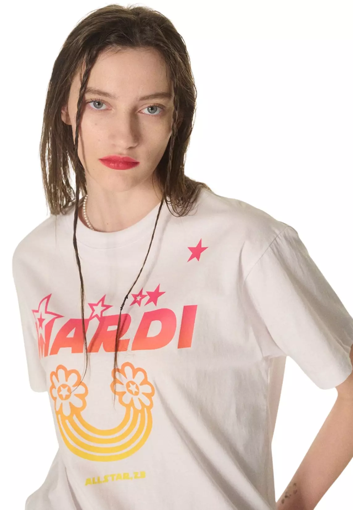 Tshirt Rainbow Gradation - White Pink