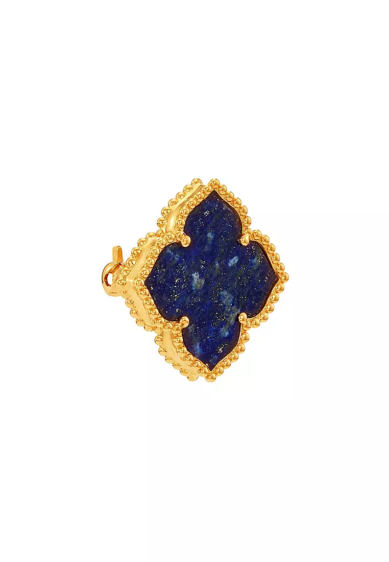 HABIB AL-ZAHRA | Lapis Lazuli Brooch in 750/18K Yellow Gold 353561124(YG)-LZ