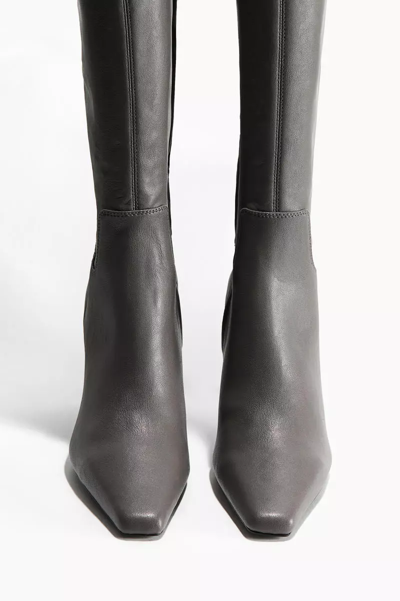 Thigh-high sock boots