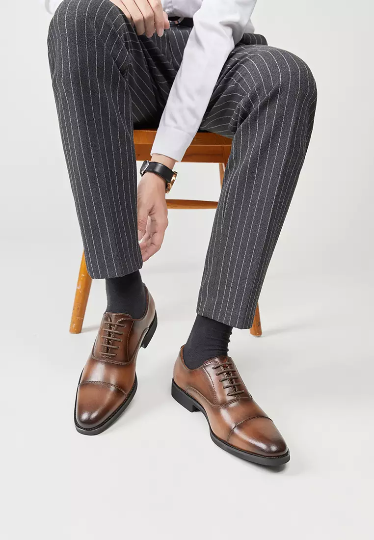 Leather Cap Toe Business Shoes KB3183-18