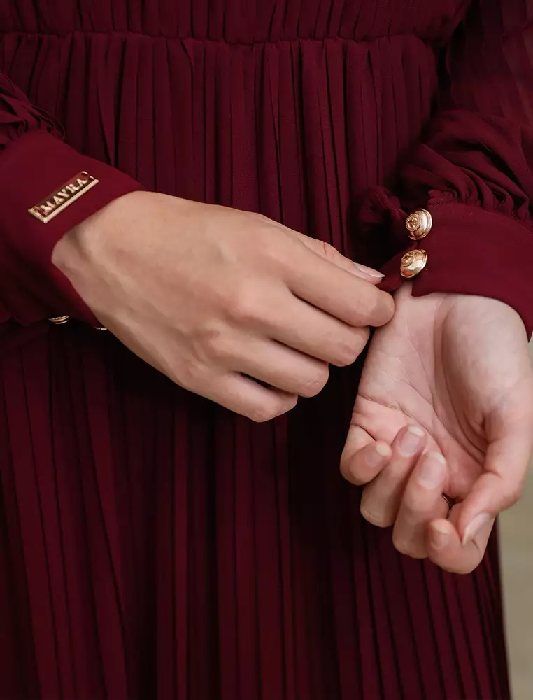 Mayra Indonesia - Dress Harnum - Maroon