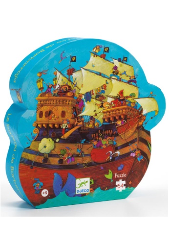 DJECO DJECO Barbarossa's Boat Puzzle (54 Pieces) - Silhouette Puzzle, Jigsaw, Cardboard 6AE75THEC1FC89GS_1