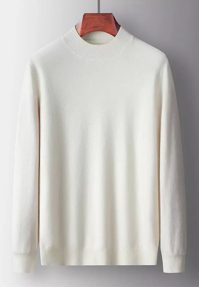 White neck outlet sweater