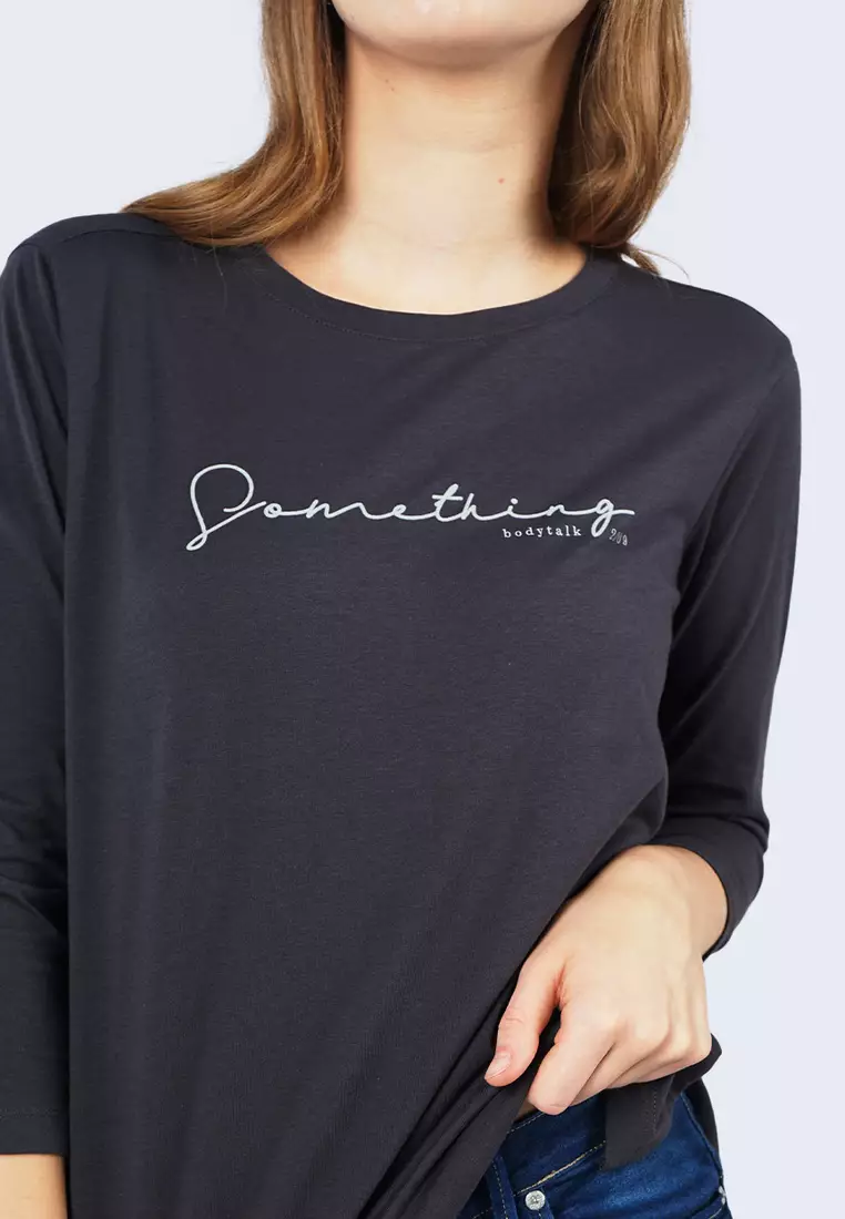 Kaos Wanita Caia Dark Grey