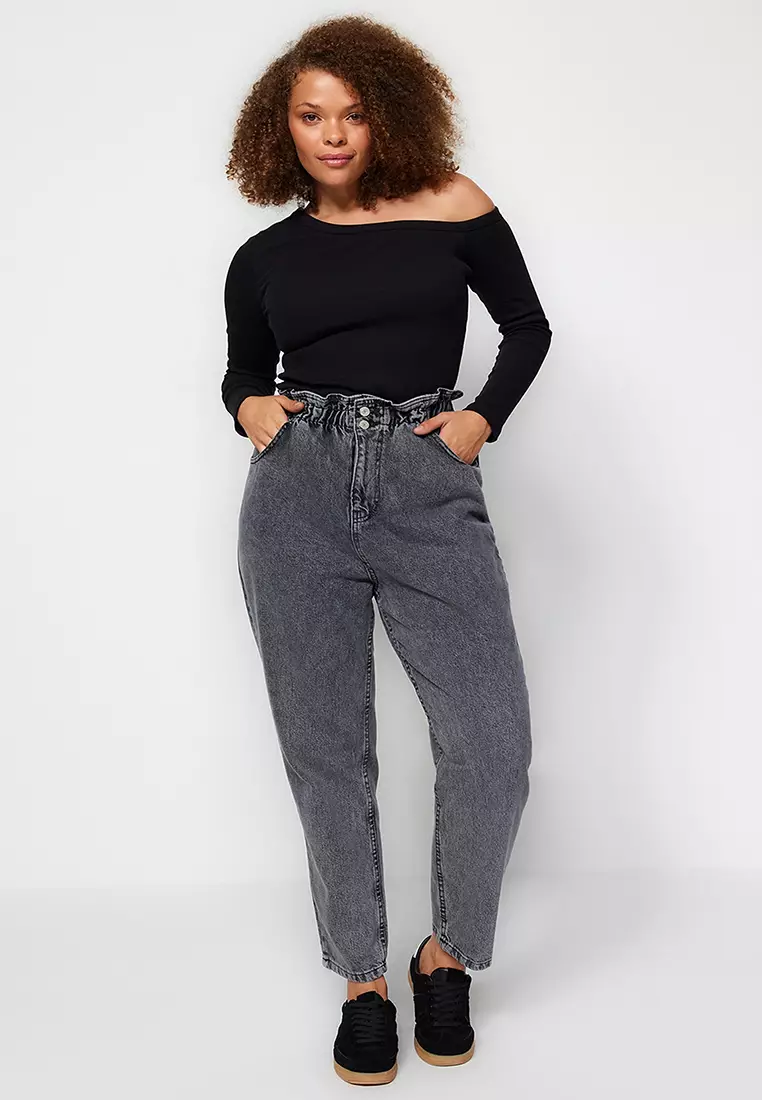 High Waist Mom Fit Jeans