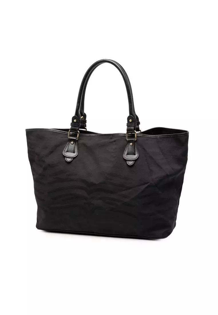 Pre-Loved Fendi Canvas Tiger Print Tote