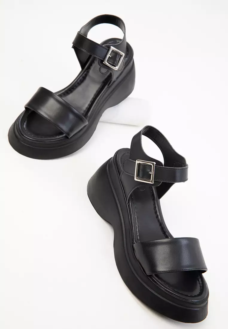 Black Women's Sandals 20383