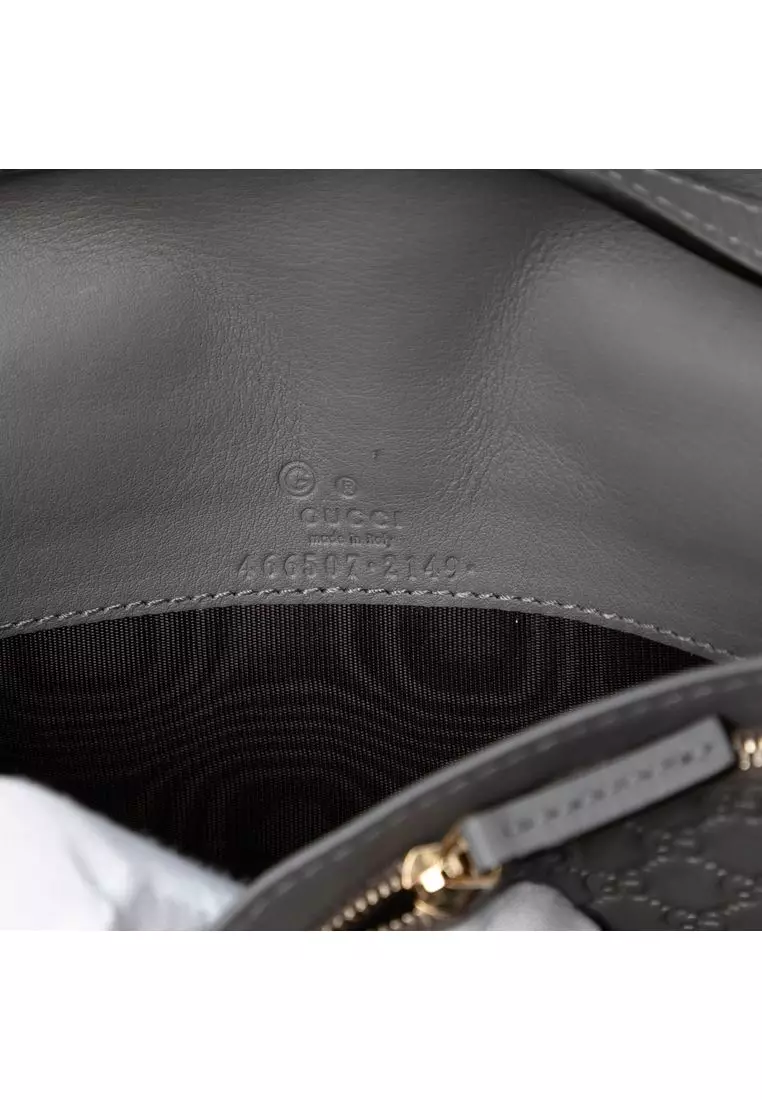 Pre-Loved Gucci Microguccissima Wallet On Strap