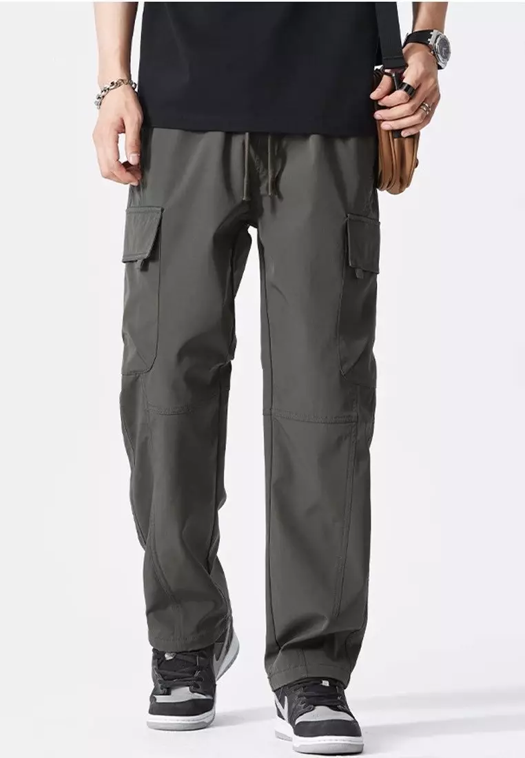 Drawstring Casual Cargo Pants