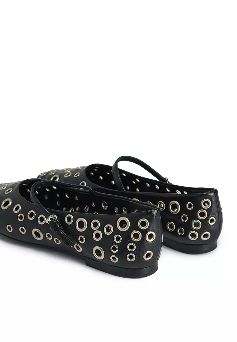 Eyelet Mary Jane Ballet Flats (nt)
