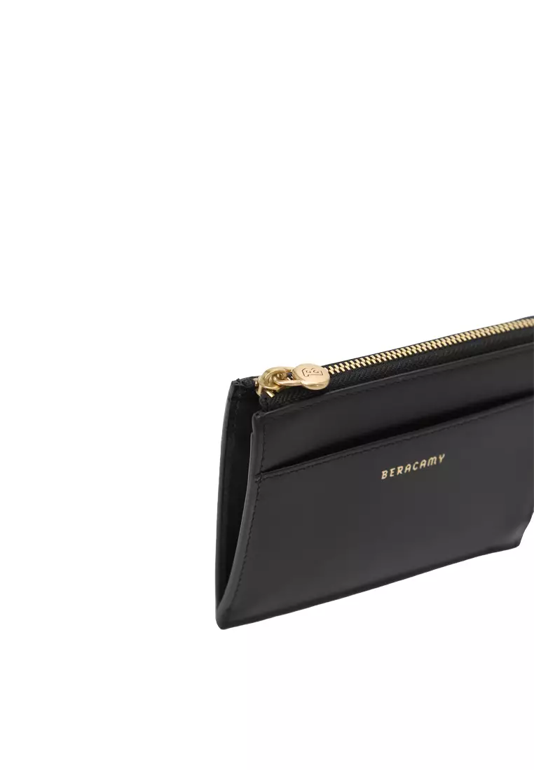 L-Zip Card Pouch - Black