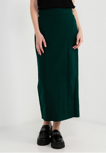 LOWRYS FARM green stretch high waist tight skirt DDA44AA8A5BC01GS_1