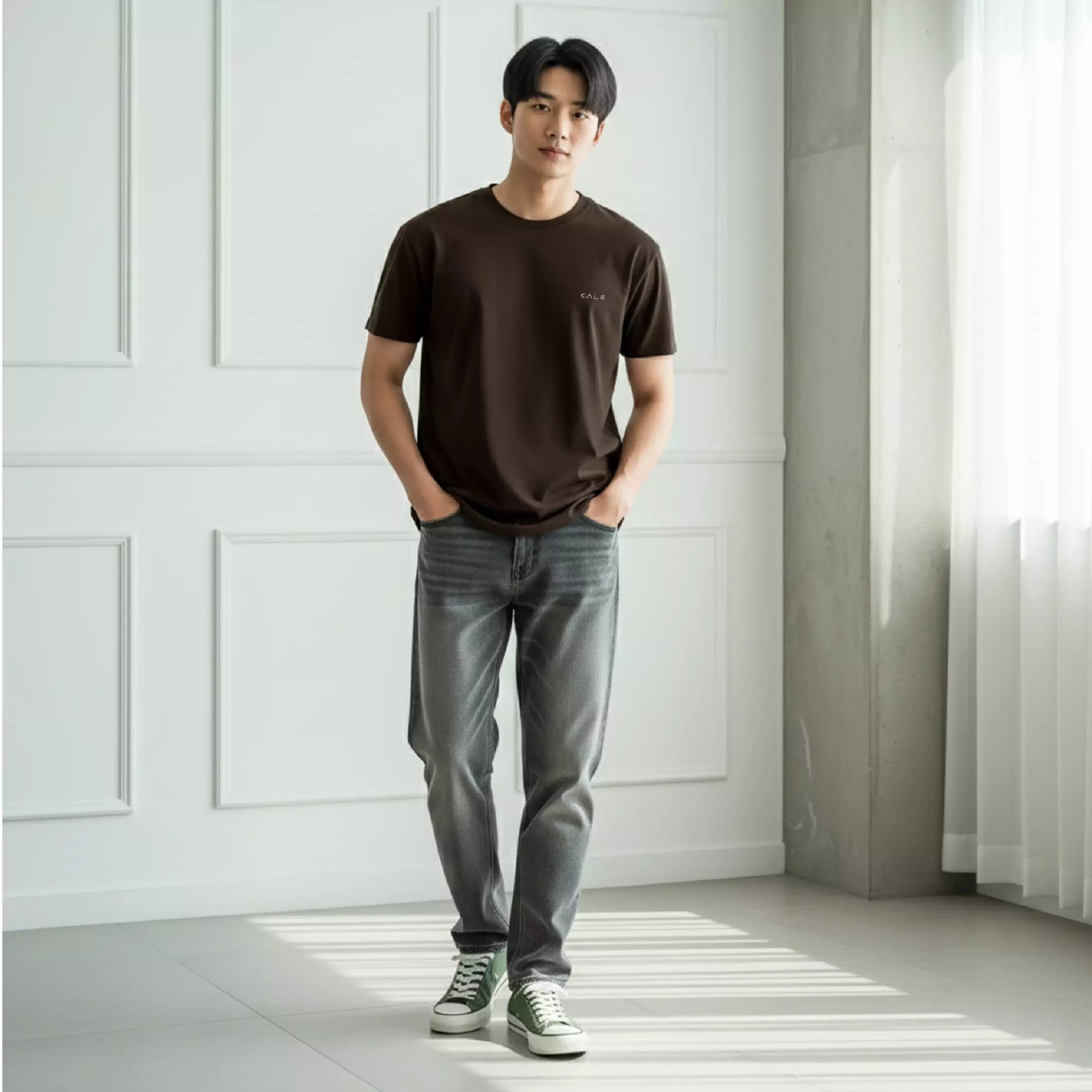 Kale Arion Coffe Brown / T-Shirt Pria Lengan Pendek / Unisex