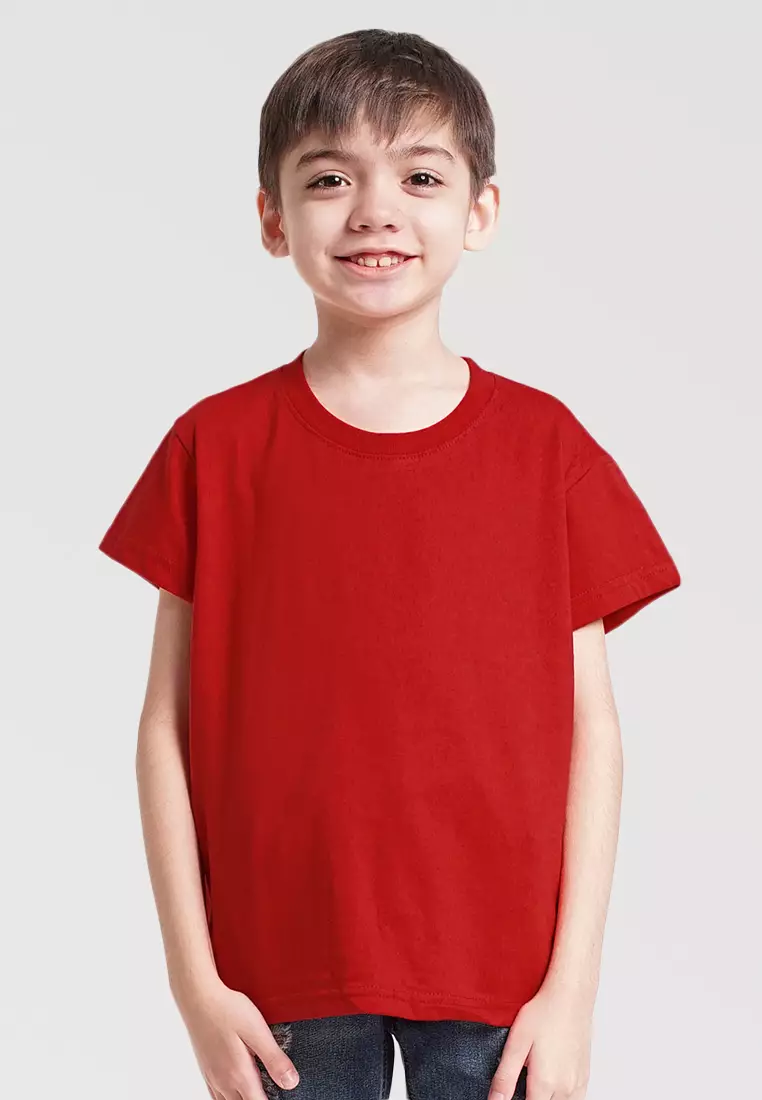 Round T shirt Kids Red