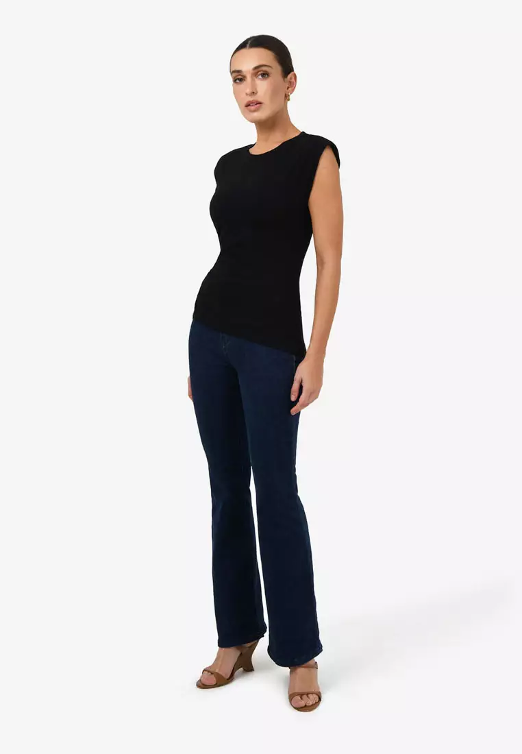 Sarah Padded Ruched Jersey Top