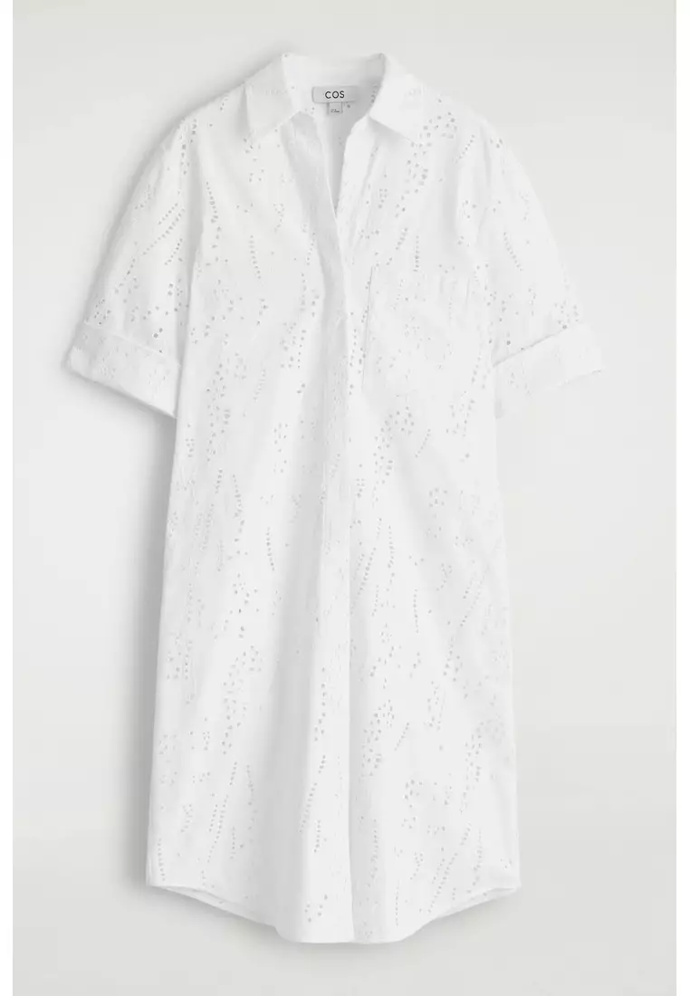 BRODERIE ANGLAISE SHIRT DRESS