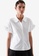 COS white Smocked Short-Sleeves Shirt 9691BAA779905BGS_1