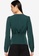 Abercrombie & Fitch green Deep V Twist Front Blouse 10437AAB5A6F82GS_2