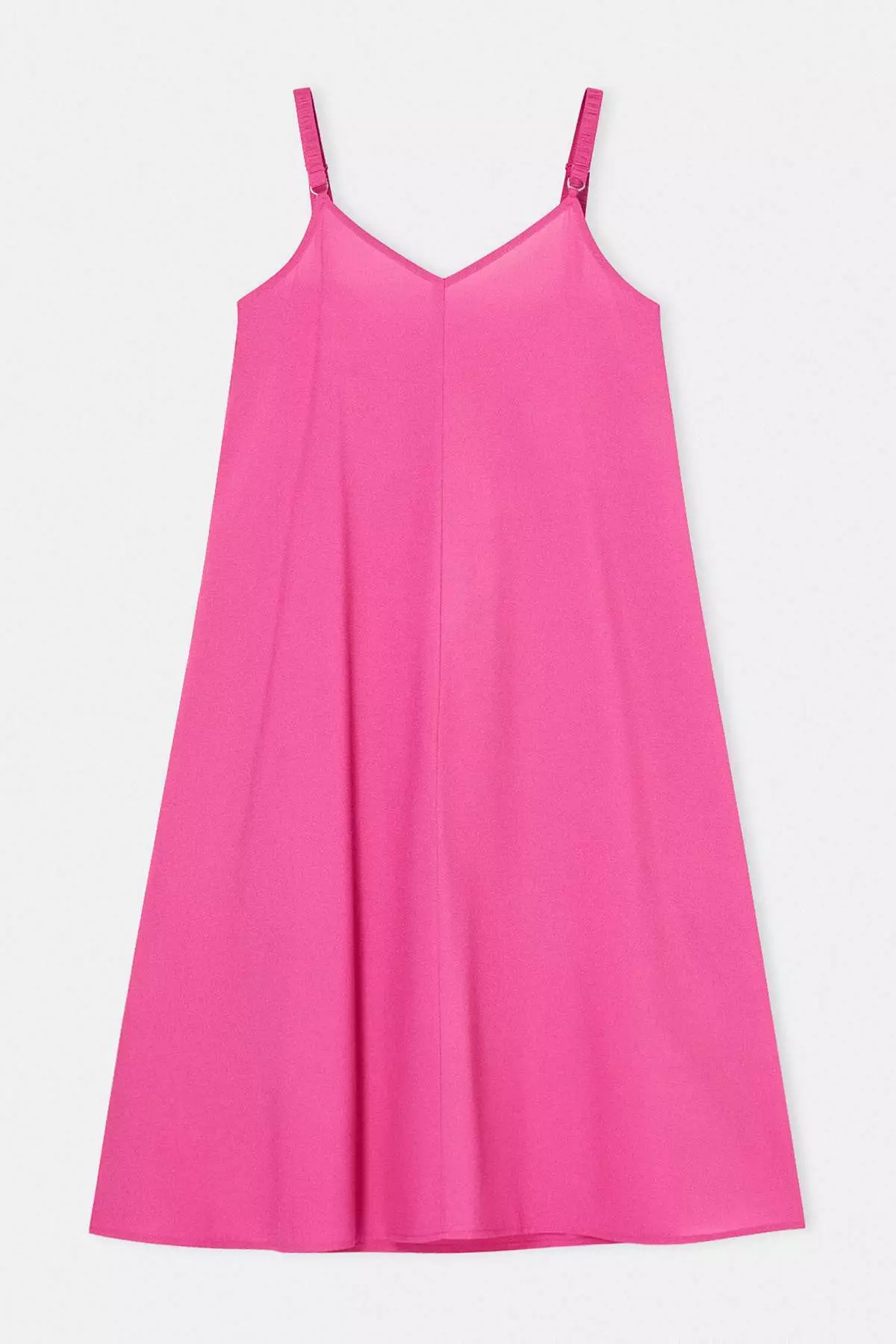 Beachwear Pink Maxi Length Voile Woven Plus Size Beach Dress Tbbss26Ah00106