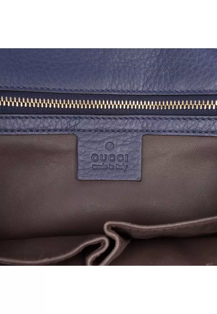 Pre-Loved Gucci Medium Leather Miss Bamboo Crossbody
