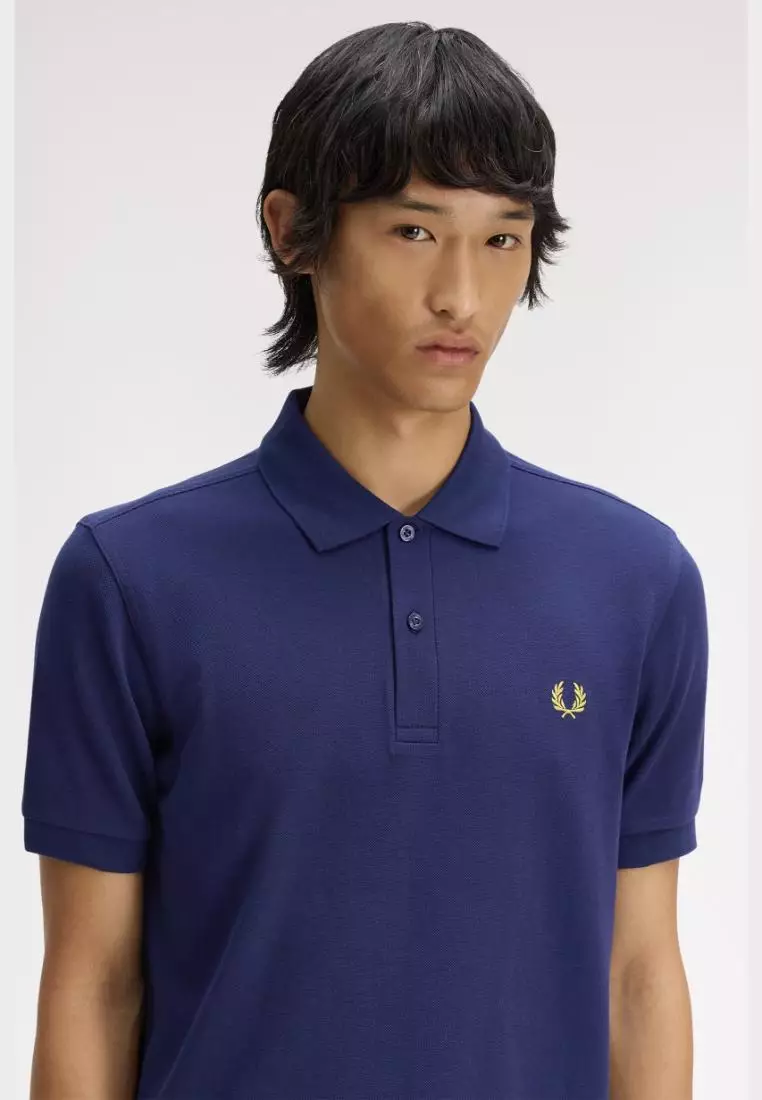 Fred Perry M6000 The Fred Perry Shirt (French Navy / Citron)
