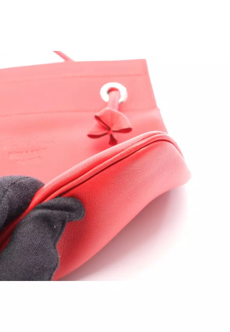 Pre-Loved Hermès sack Aline mini Rouge Coo Shoulder bag Veau Swift Red silver hardware D stamp