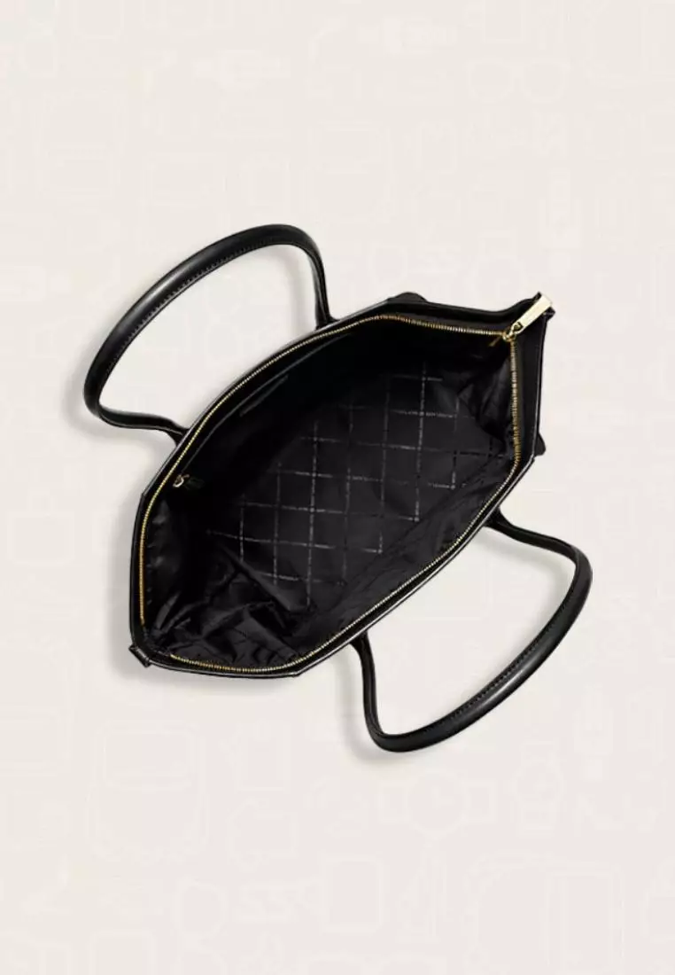 Michael Kors Avril Extra-Large Leather and Suede Tote Bag Black