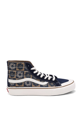 VANS blue and beige SK8-Hi 138 Decon SF Daisy Sneakers 31914SHEB0AD8AGS_1