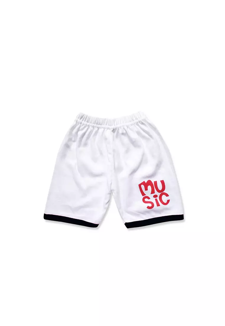 Skabe Pakaian Bayi Anak Laki Laki Baju Singlet Motif Dino Music Salur Setelan Celana Kaos All Size Baby Putih Untuk Usia 3 Bulan Hingga 4 Bulan 3064 Everyday