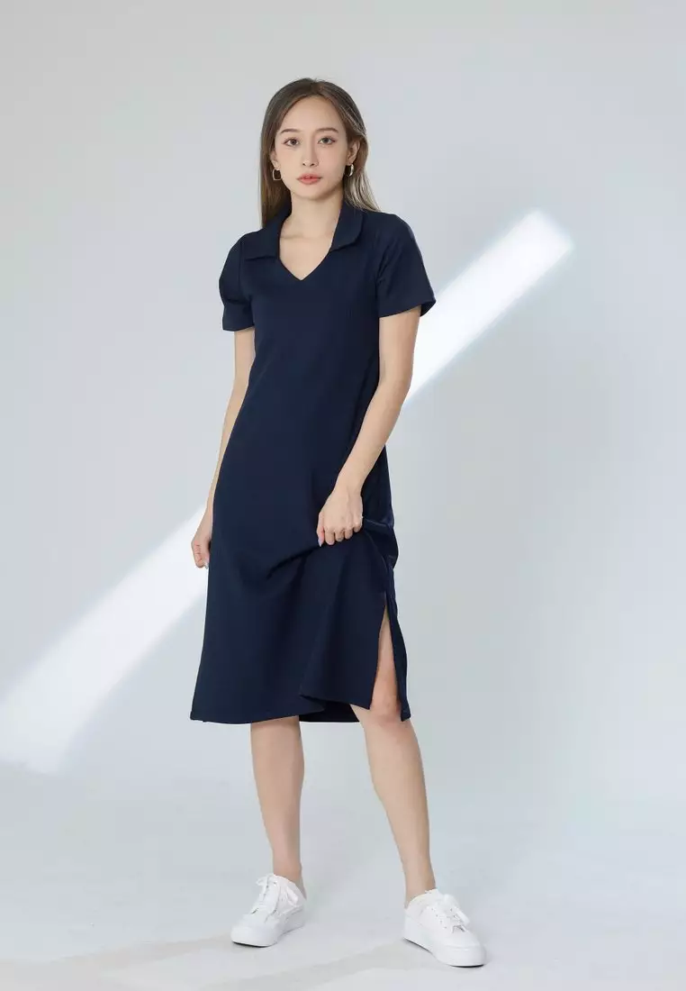 Zalora navy hot sale blue dress