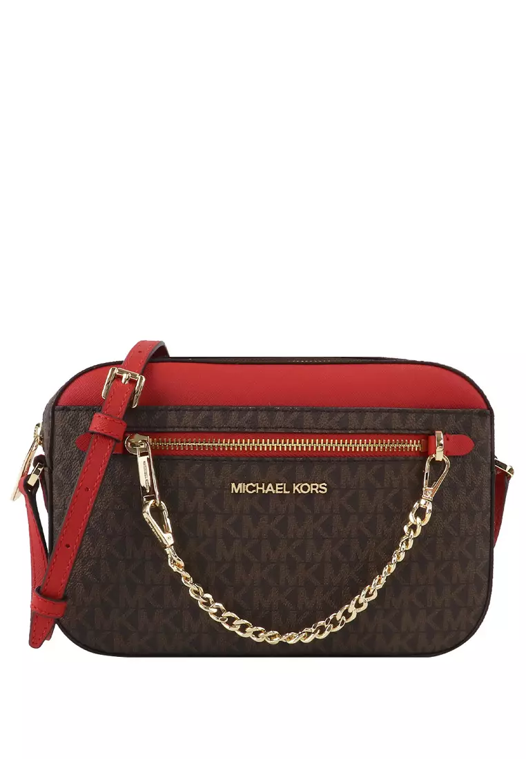 Buy Michael Kors Jet Set Item Signature Large Chain Crossbody Bag