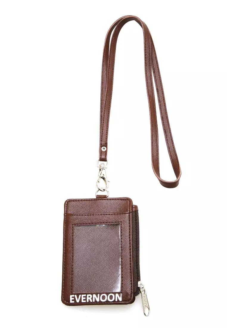 Siska Name Tag Seleting ID Card Desain Simple Premium Quality - Coklat Tua