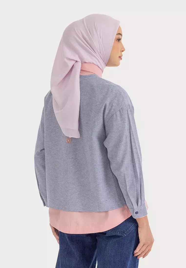 Ria Miranda Dark Grey Lilla Top