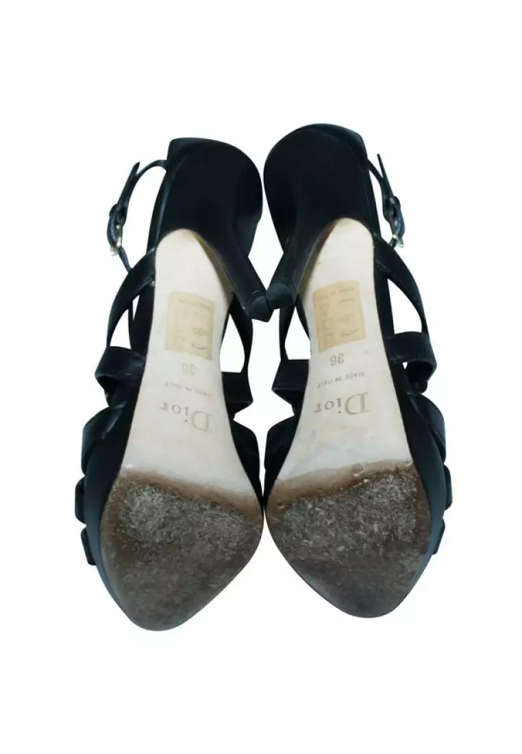 Christian dior black best sale sandals