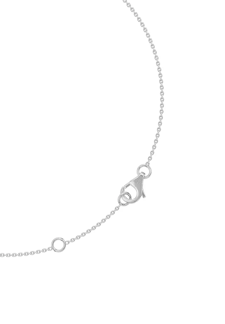 Court Charm Necklace in Vermeil White Gold D/E-VVS/VS (0.50ct TDW)
