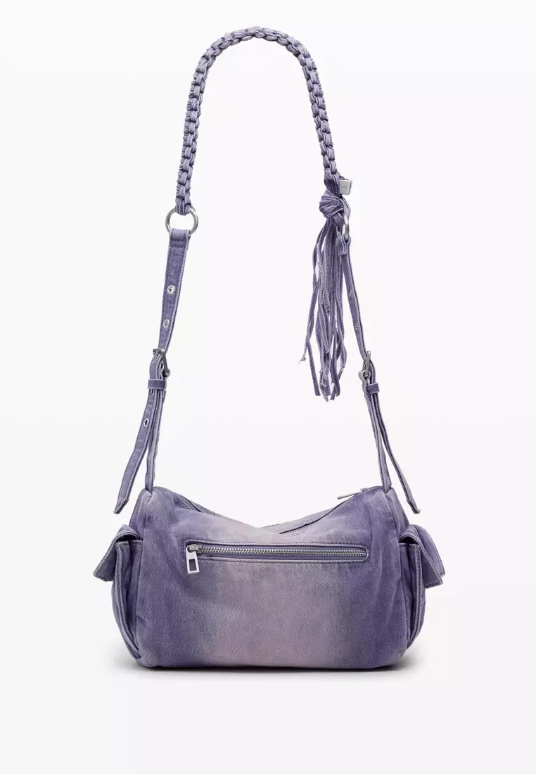 Vintage-style fabric handbag