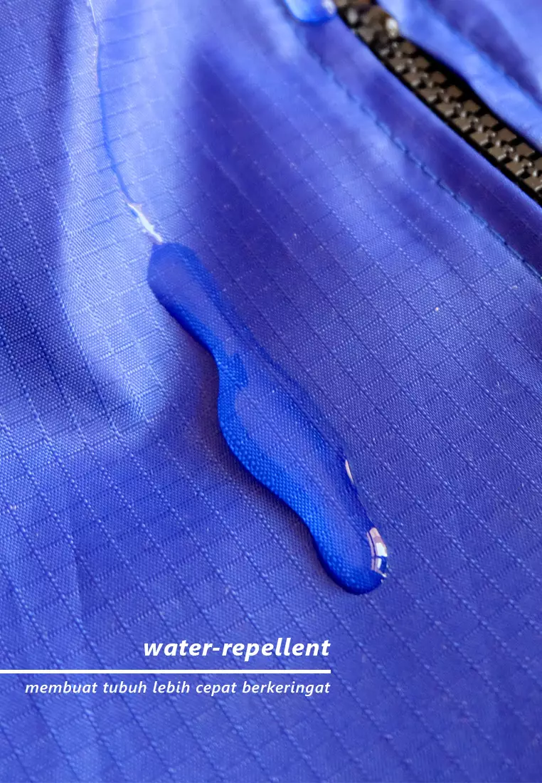 Zelena - Airy Waterproof Jacket | Jaket Olahraga | Sauna Suit - Sonic Blue