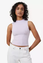 The Mockneck Tank Top in Bright White – Frank And Oak USA
