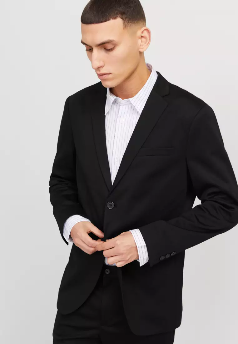 JACK & JONES Přiléhavý střih Sako 'JPRMARTIN' (Marine Modrá) | ABOUT YOU