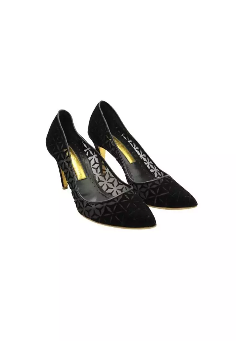 Buy Rupert Sanderson Pre Loved RUPERT SANDERSON Black Suede Pumps