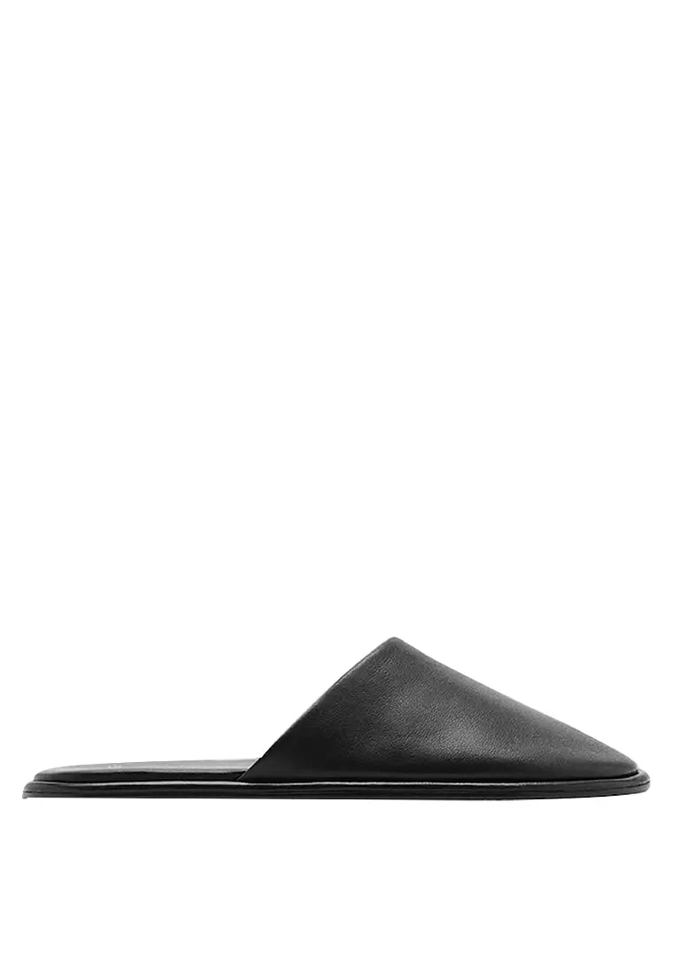 Discount on Mango  shoes - SKU: Leather Backless Shoes