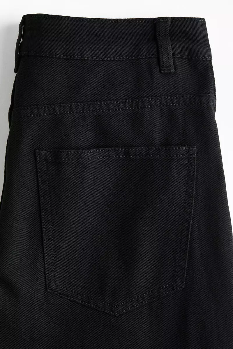 Twill barrel trousers