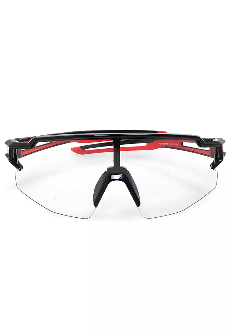 Elodie Kacamata Sepeda Unisex Lensa Photochromic Pneumatic UV Protection ORIGINAL Material Polycarbonate ORIGINAL - Black Red