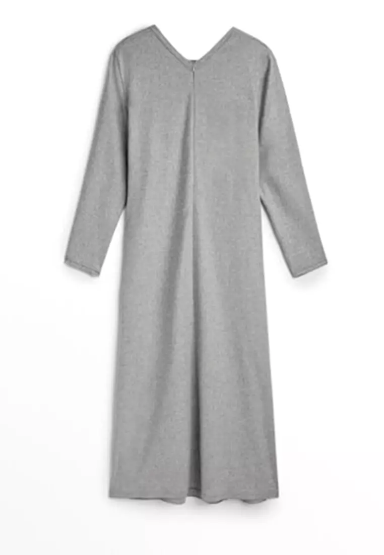 Wool Blend Midi Dress