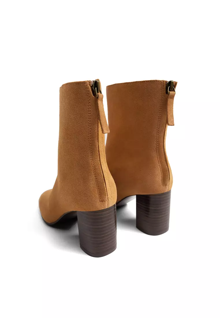 Suede Leather Ankle Boots