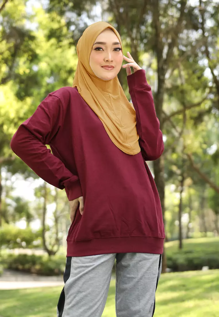 Cotton Bee - Safar Sport Bergo | Hijab Instan Olahraga - Safron