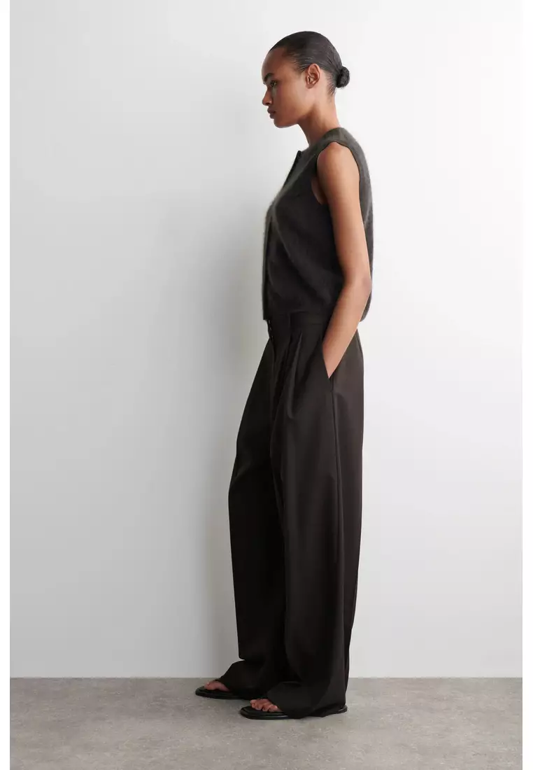 BRUSHED-CASHMERE WAISTCOAT