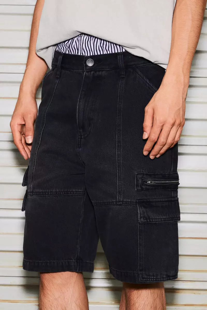 Loose Cargo Denim shorts