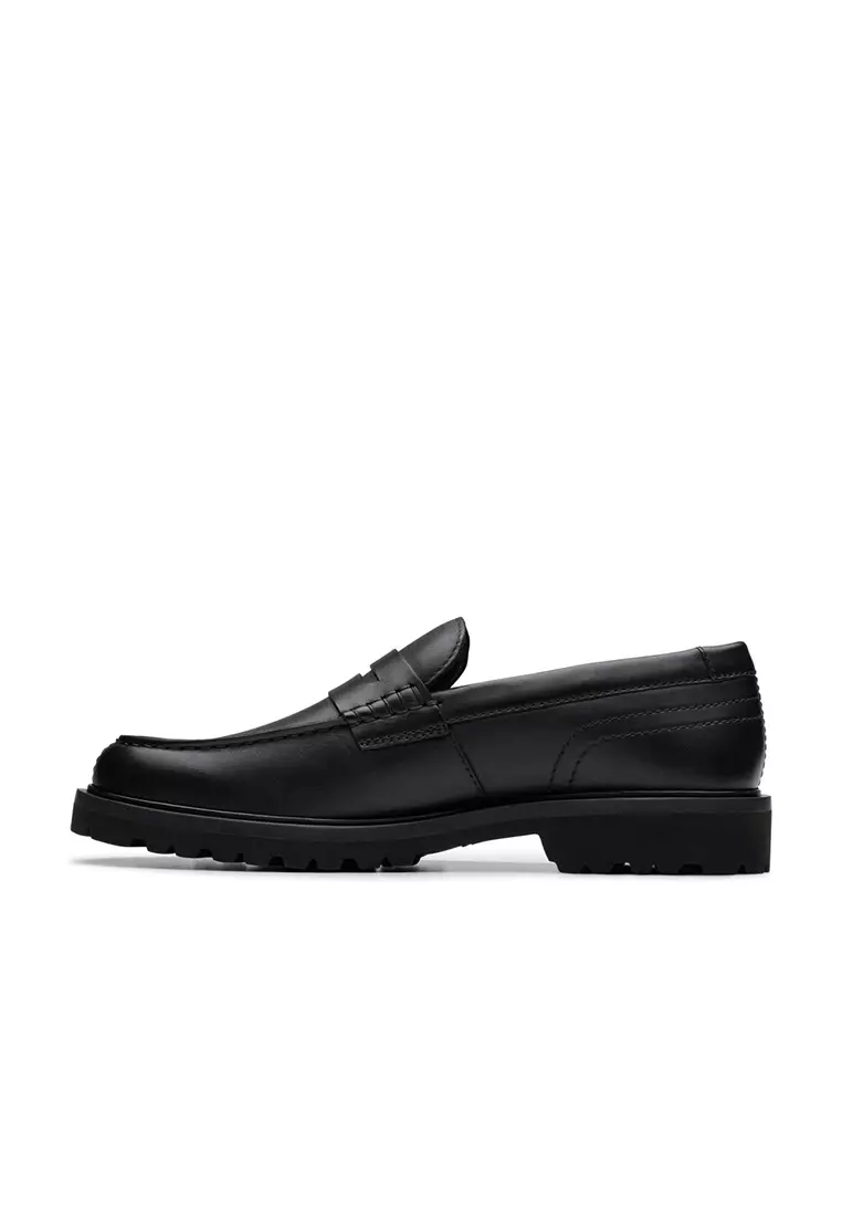Mens Berwick Lo Loafers - Black Leather